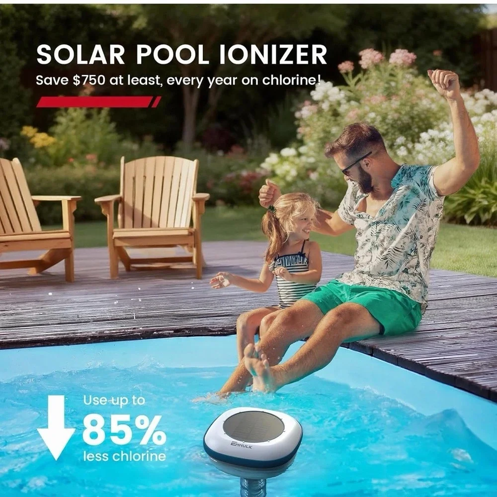 PI30 Solar Pool Ionizer – Floating Copper Purifier for Pools up to 45,000 Gallon
